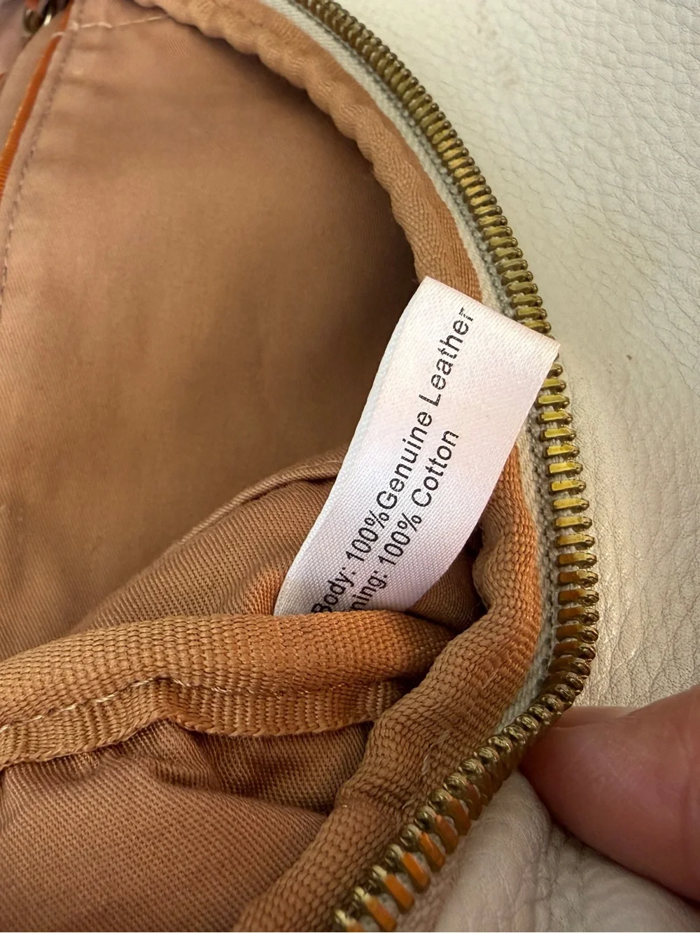 HOBO Fern Cream Pebbled Leather Women’s Crossbody Bag
